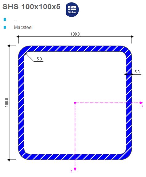 100x100 steel box section|100x100x5 shs kg m.